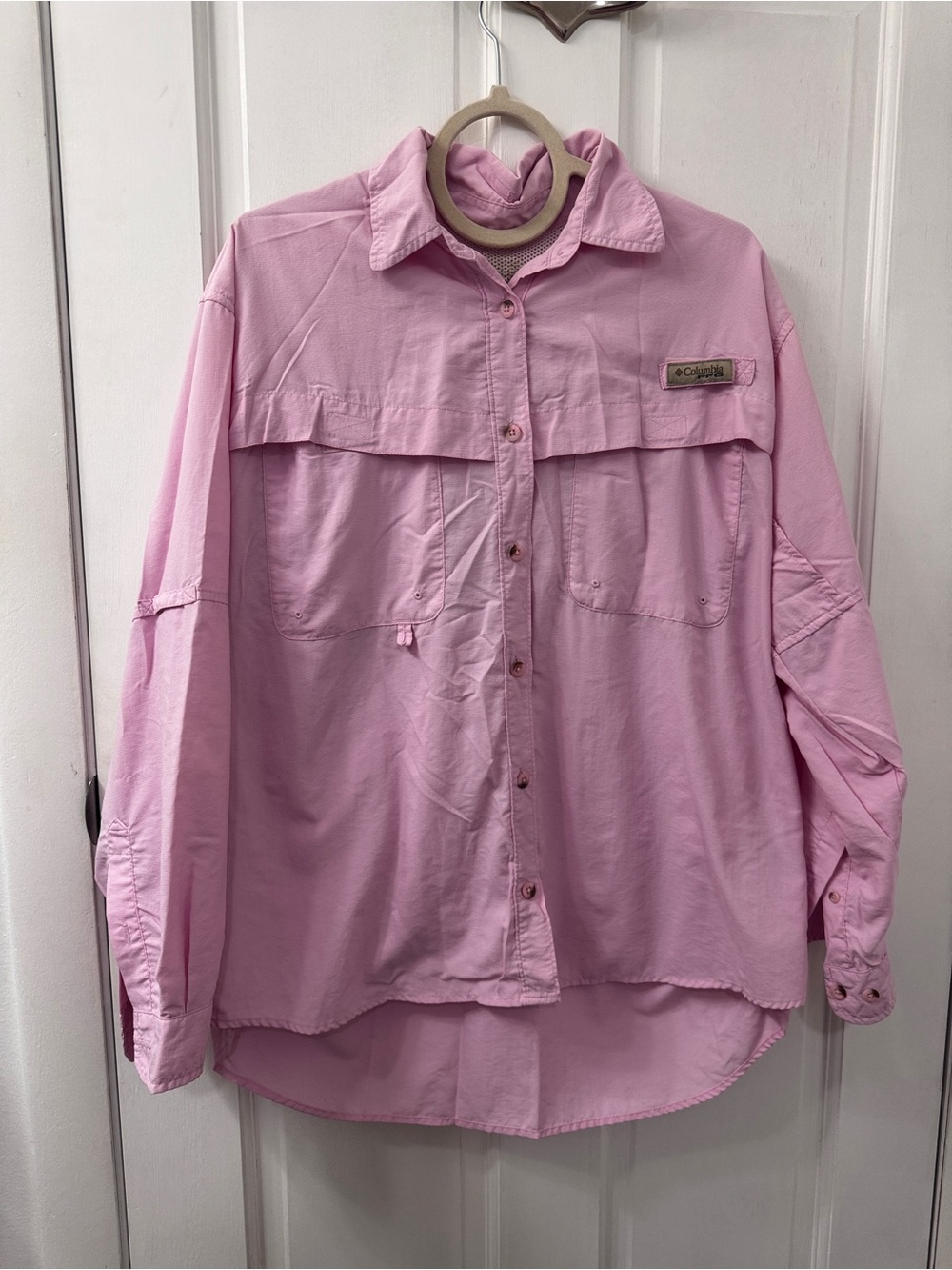 Columbia Women’s Pink Outdoor Utility Shirt-Jacket - Picture 2 of 14